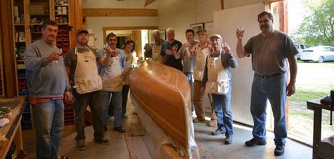 Celebrating a Job Well Done: Woodstrip Canoe Course, September 27-October 3